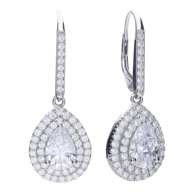 WOMEN EARRINGS DIAMONFIRE 6220611082 (3CM )