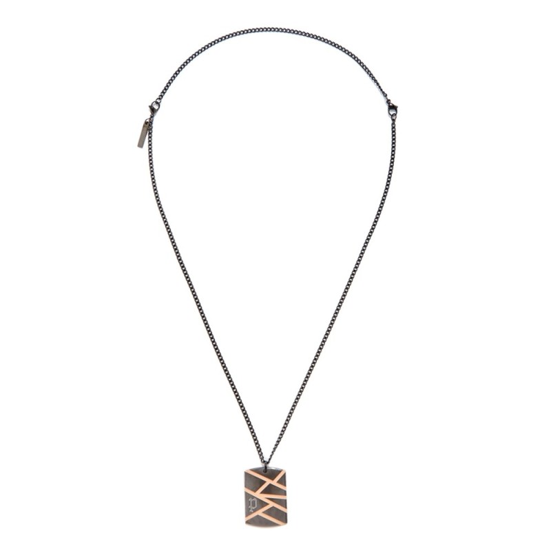 MAN NECKLACE POLICE PJ26485PSBR01 (50+20CM ) MAN NECKLACE POLICE PJ26485PSBR01 (50+20CM )