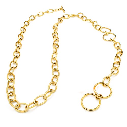 WOMAN NECKLACE FOLLI FOLLIE 1N6T176Y (35CM ) WOMAN NECKLACE FOLLI FOLLIE 1N6T176Y (35CM )