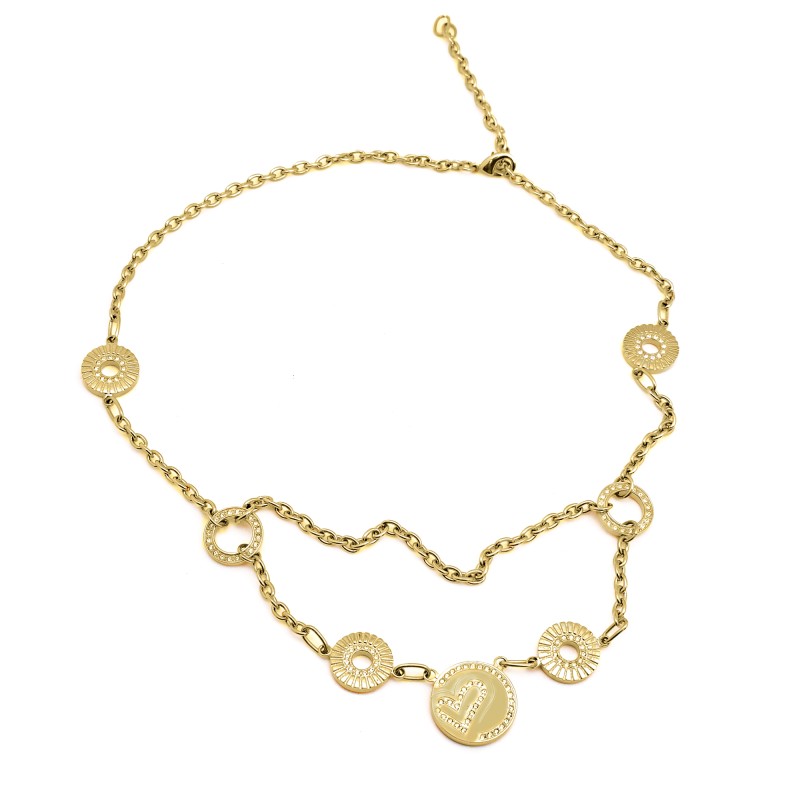 WOMAN NECKLACE FOLLI FOLLIE 3N8T177YC (60CM )