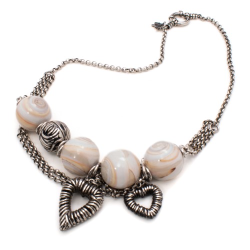 WOMAN NECKLACE FOLLI FOLLIE 4N0T052KP (28CM ) WOMAN NECKLACE FOLLI FOLLIE 4N0T052KP (28CM )