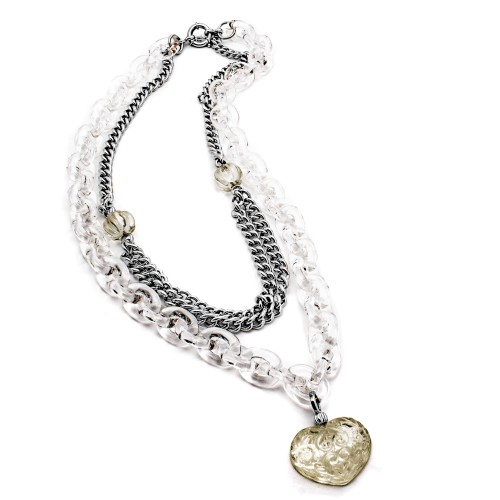 WOMAN NECKLACE FOLLI FOLLIE 4N0T096CM (40CM )