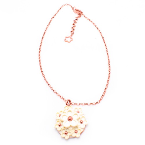 WOMAN NECKLACE FOLLI FOLLIE 3N1T043RW (27CM ) WOMAN NECKLACE FOLLI FOLLIE 3N1T043RW (27CM )