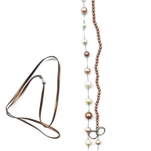 WOMAN NECKLACE NECKLACE MISAKI QCRNTERRAMULT (40CM+37CM )