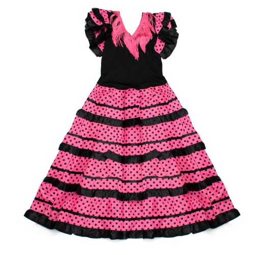 CHILDISH DRESS  FLAMENCO VS-NPINK-LN12 TALLA 12