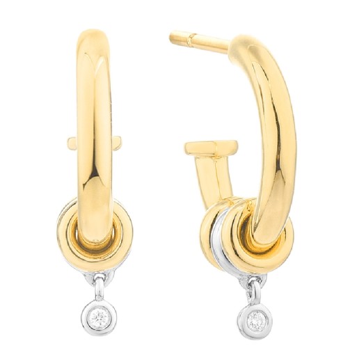 WOMEN EARRINGS SECRECY E8233CDAWW190 (1,5CM )