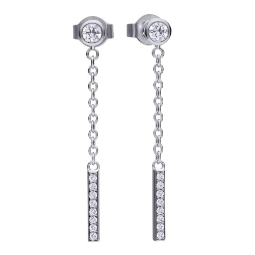 WOMEN EARRINGS DIAMONFIRE 6219191082 (3CM )