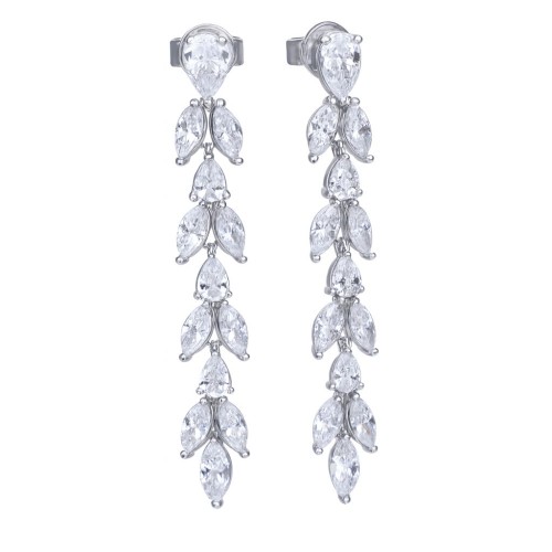 WOMEN EARRINGS DIAMONFIRE 6220211082 (3CM )