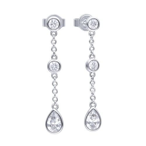 WOMEN EARRINGS DIAMONFIRE 6220811082 (3CM )