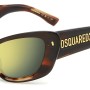 WOMEN SUNGLASSES DSQUARED2  D2-0118-S-EX4 (Lens/Bridge/Temple) 57/19/130 mm)