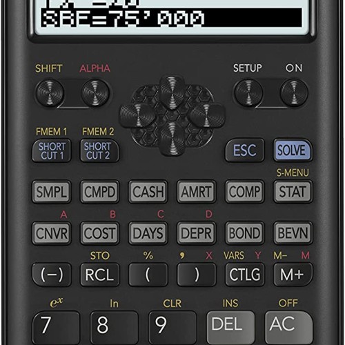 CALCULATOR CASIO FC200V2WET (16.2 x 7.7 x 1.1CM )