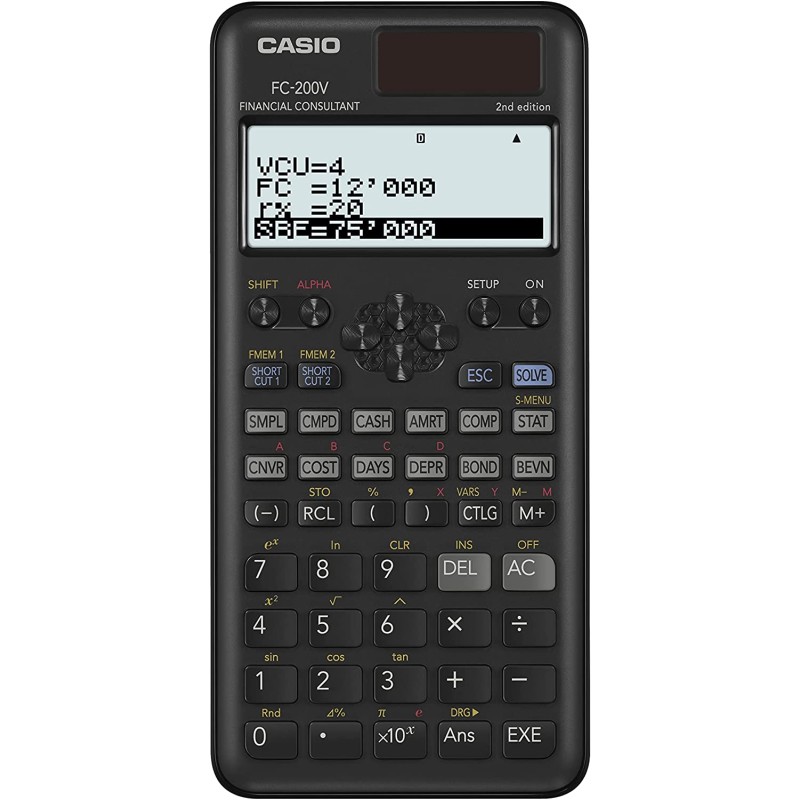 CALCULATOR CASIO FC200V2WET (16.2 x 7.7 x 1.1CM )