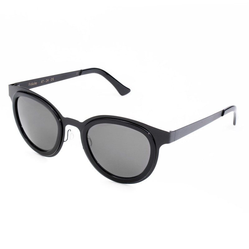 UNISEX SUNGLASSES LGR  FELI-BLACK01 (Lens/Bridge/Temple) 47/24/145 mm)
