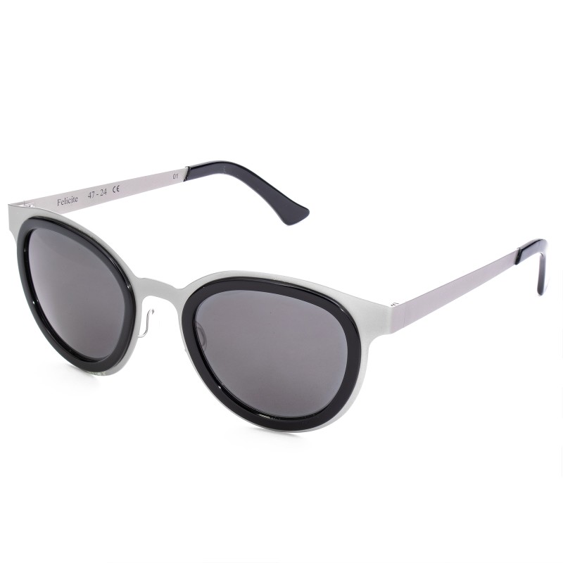 UNISEX SUNGLASSES LGR  FELI-SILVER01 (Lens/Bridge/Temple) 47/24/145 mm)