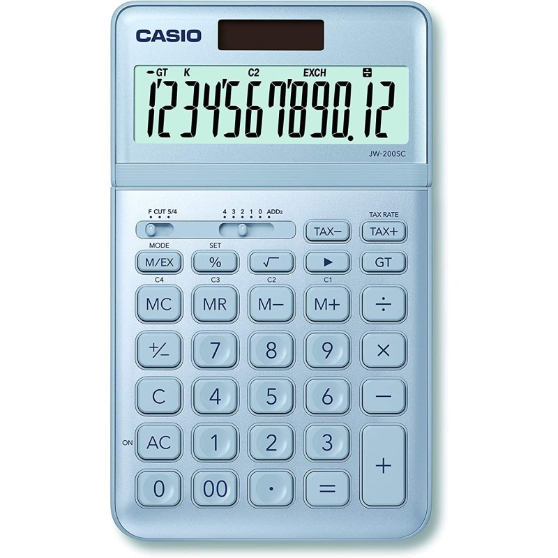 CALCULATORS  CASIO JW200SCBU 183.5 × 109 × 10.8 mm