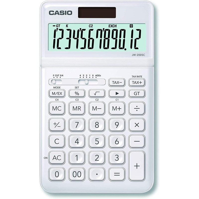 CALCULATORS  CASIO JW200SCWE 183.5 × 109 × 10.8 mm