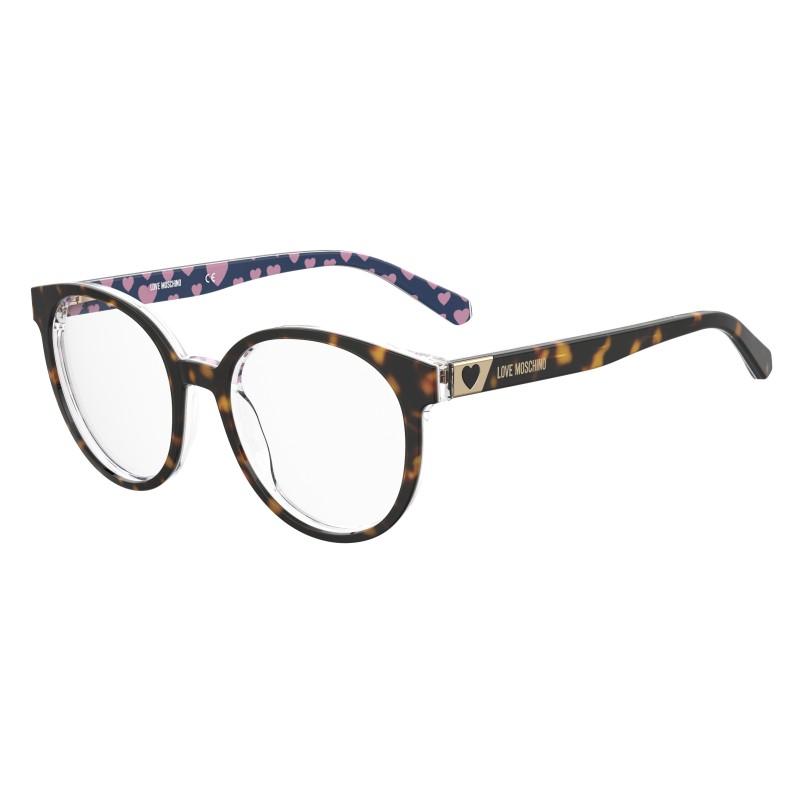 WOMEN GLASSES LOVE MOSCHINO  MOL584-086 (Lens/Bridge/Temple) 52/18/140 mm)