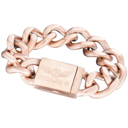 MAN BRACELET POLICE PJ25016BSRG02 (21CM )