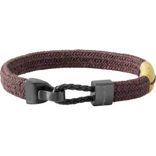 MAN BRACELET POLICE PJ26490BLC.01 (21CM )
