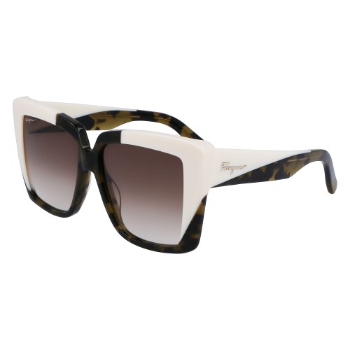 WOMEN SUNGLASSES FERRAGAMO  SF1060S-341 (Lens/Bridge/Temple) 55/14/140 mm)