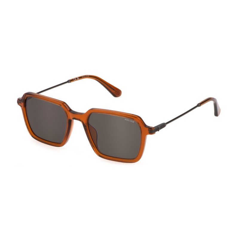 MAN SUNGLASSES POLICE  SPLL10-520W45 (Lens/Bridge/Temple) 52/20/145 mm)