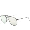 UNISEX SUNGLASSES THOM BROWNE  TB015LTDBLKGR (Lens/Bridge/Temple) 62/15/144 mm)