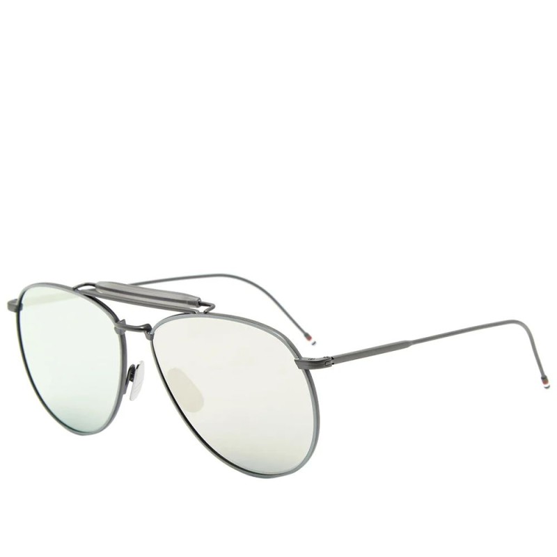 UNISEX SUNGLASSES THOM BROWNE  TB015LTDBLKGR (Lens/Bridge/Temple) 62/15/144 mm)