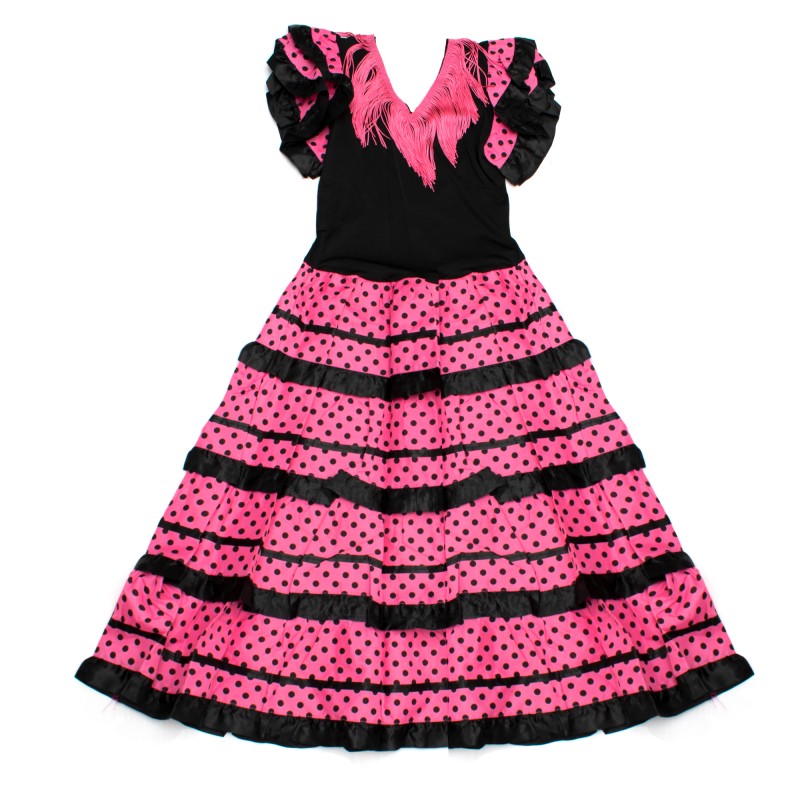 CHILDISH DRESS  FLAMENCO VS-NPINK-LN12 TALLA 12