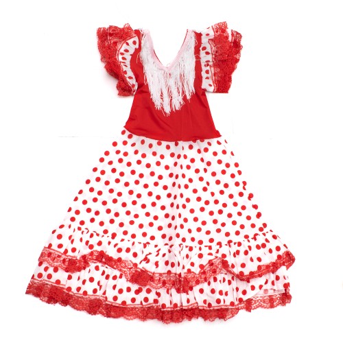 CHILDISH DRESS  FLAMENCO VSRBLANCLRO10 TALLA 10