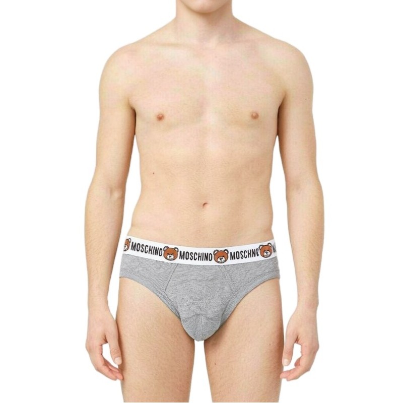 Moschino Teddy Bear Logo Brief Grey
