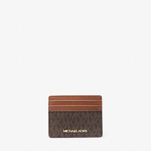 Michael Kors Jet Set Logo Card Holder Brown