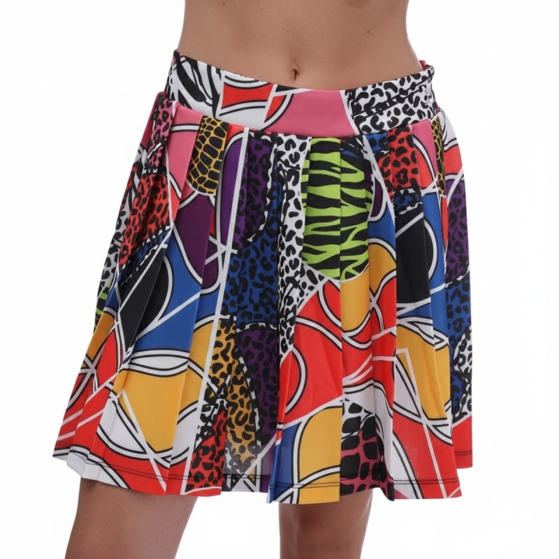 Adidas Multicolor Animal Print Skater Skirt