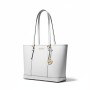 Michael Kors Jet Set Large Leather Tote White