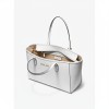 Michael Kors Jet Set Large Leather Tote White