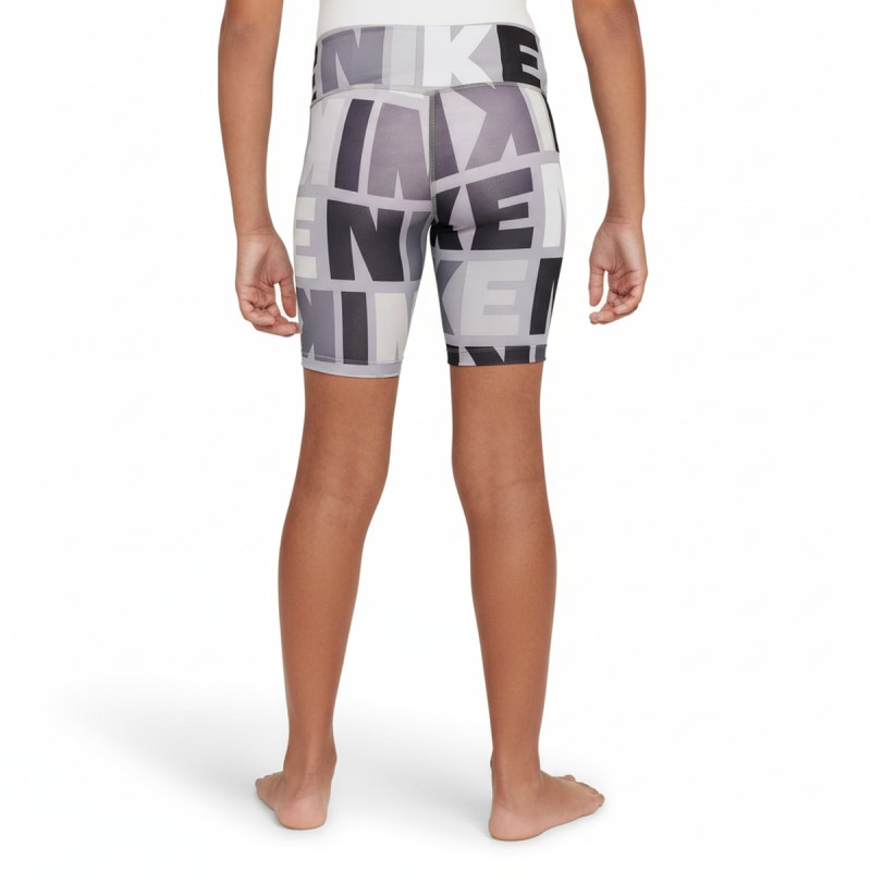 Nike Logo Print Bike Shorts White Black