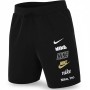 Nike Multi Logo French Terry Shorts Black