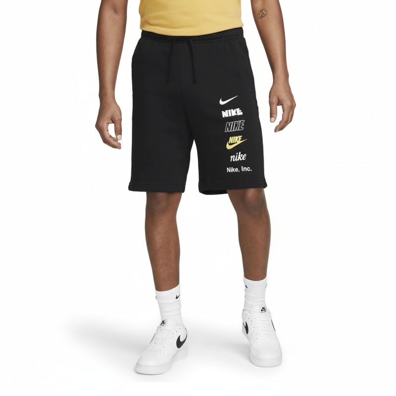 Nike Multi Logo French Terry Shorts Black