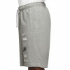 Nike Multi Logo Cotton Fleece Shorts Grey