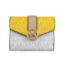 Michael Kors Yellow White Color Block Wallet