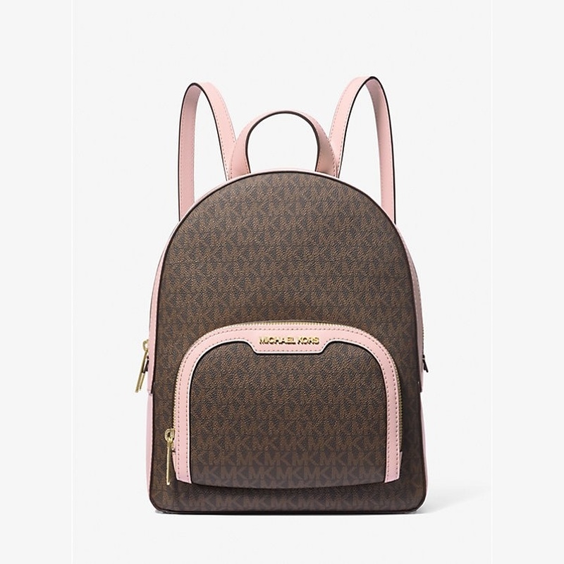 Michael Kors Brown Pink Mini Backpack