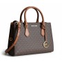 Michael Kors Signature Logo Satchel Brown