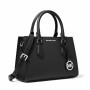 Michael Kors Black Leather Satchel Handbag