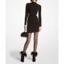 Michael Kors Cutout Turtleneck Dress Black