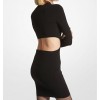 Michael Kors Cutout Turtleneck Dress Black