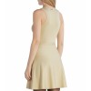 Michael Kors Metallic Zip Front Dress Gold