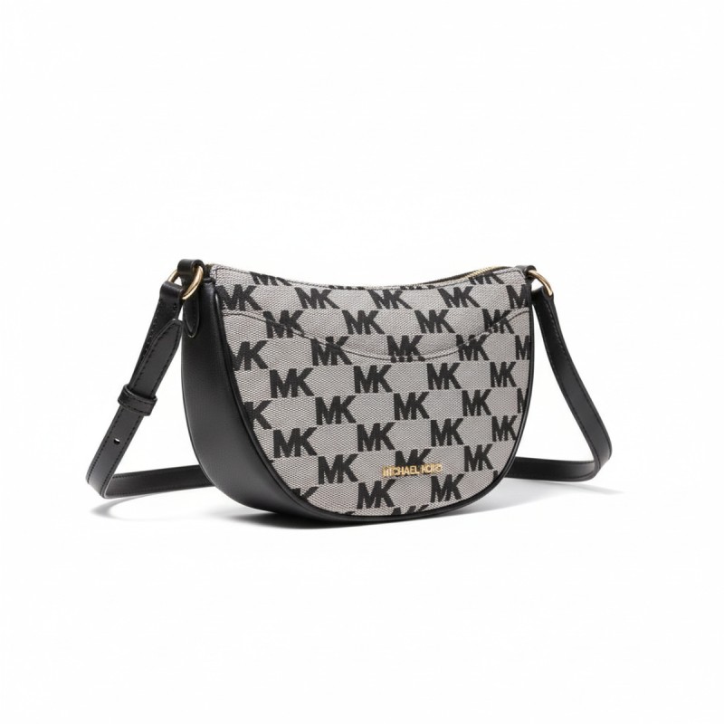 Michael Kors Dover MK Logo Crossbody Bag Black