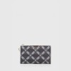 Michael Kors Jet Set Monogram Wallet Black White