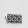Michael Kors Jet Set Monogram Wallet Black White
