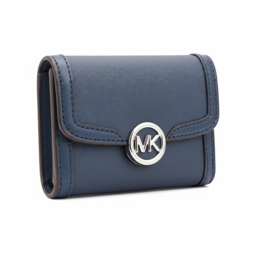 Michael Kors Leida Saffiano Wallet Navy