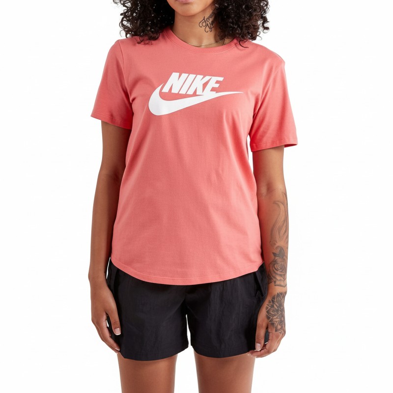 Nike Essential Icon Futura T-Shirt Coral